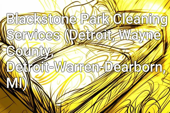 Blackstone Park Cleaning Services (Detroit, Wayne County, Detroit-Warren-Dearborn, MI)