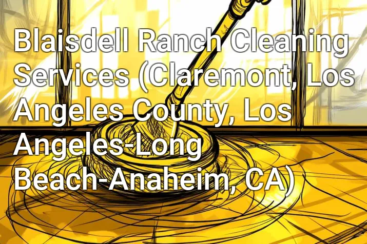 Blaisdell Ranch Cleaning Services (Claremont, Los Angeles County, Los Angeles-Long Beach-Anaheim, CA)
