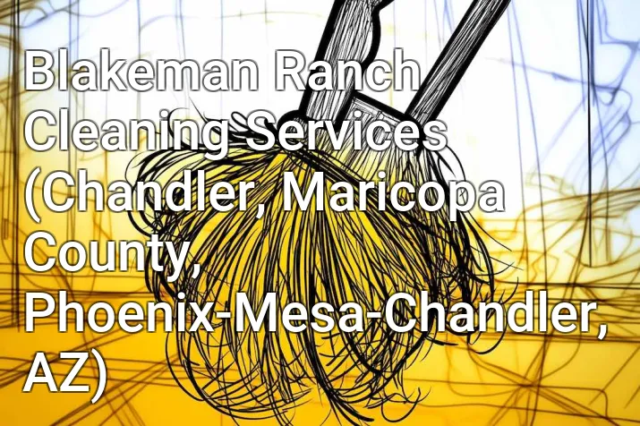 Blakeman Ranch Cleaning Services (Chandler, Maricopa County, Phoenix-Mesa-Chandler, AZ)
