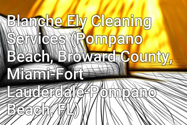 Blanche Ely Cleaning Services (Pompano Beach, Broward County, Miami-Fort Lauderdale-Pompano Beach, FL)