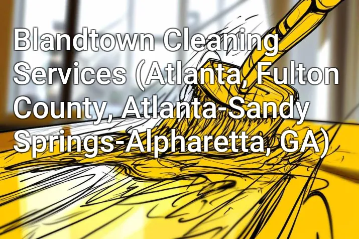 Blandtown Cleaning Services (Atlanta, Fulton County, Atlanta-Sandy Springs-Alpharetta, GA)