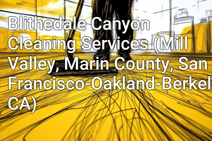 Blithedale Canyon Cleaning Services (Mill Valley, Marin County, San Francisco-Oakland-Berkeley, CA)