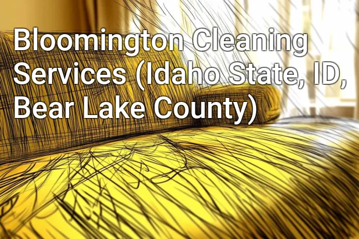 Bloomington Cleaning Services (Idaho State, ID, Bear Lake County)