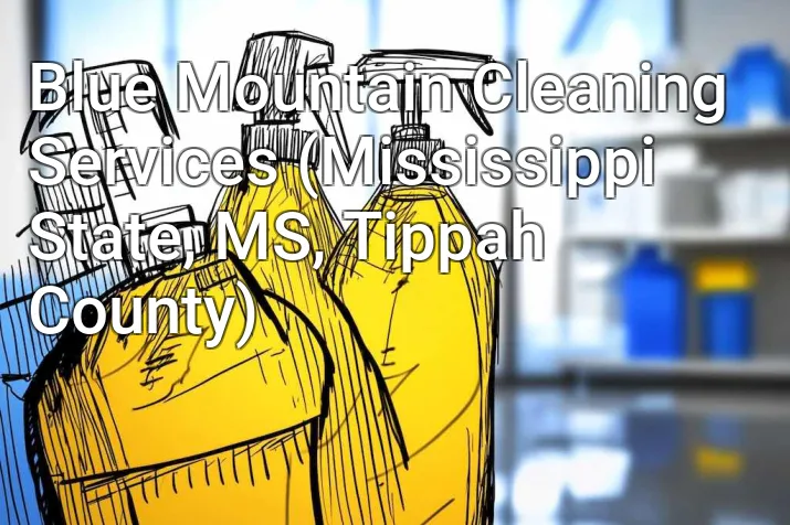 Blue Mountain Cleaning Services (Mississippi State, MS, Tippah County)