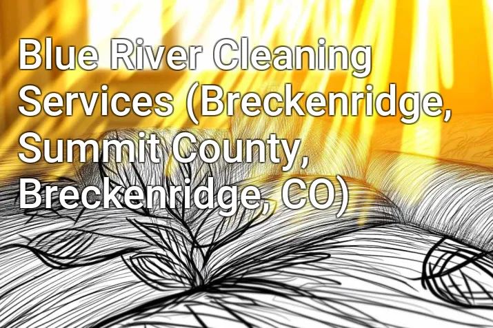 Blue River Cleaning Services (Breckenridge, Summit County, Breckenridge, CO)