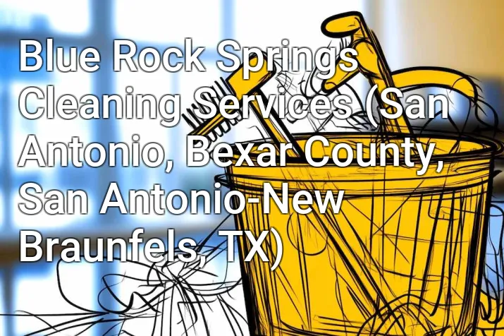 Blue Rock Springs Cleaning Services (San Antonio, Bexar County, San Antonio-New Braunfels, TX)