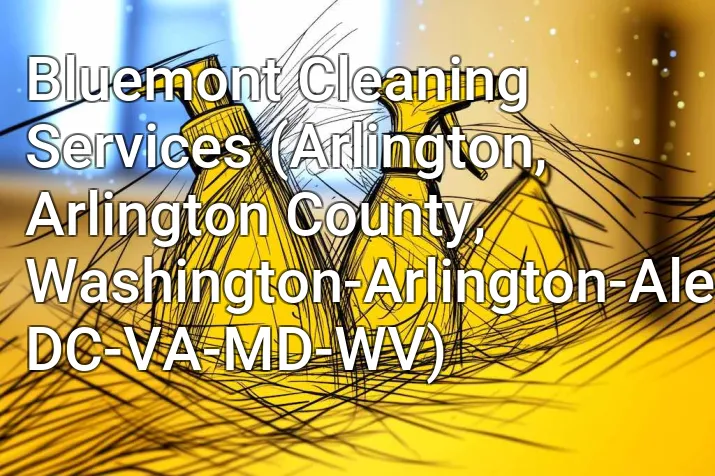 Bluemont Cleaning Services (Arlington, Arlington County, Washington-Arlington-Alexandria, DC-VA-MD-WV)