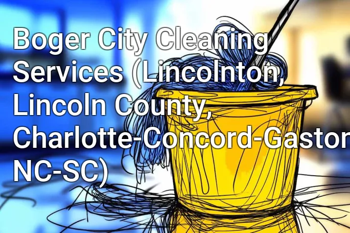 Boger City Cleaning Services (Lincolnton, Lincoln County, Charlotte-Concord-Gastonia, NC-SC)