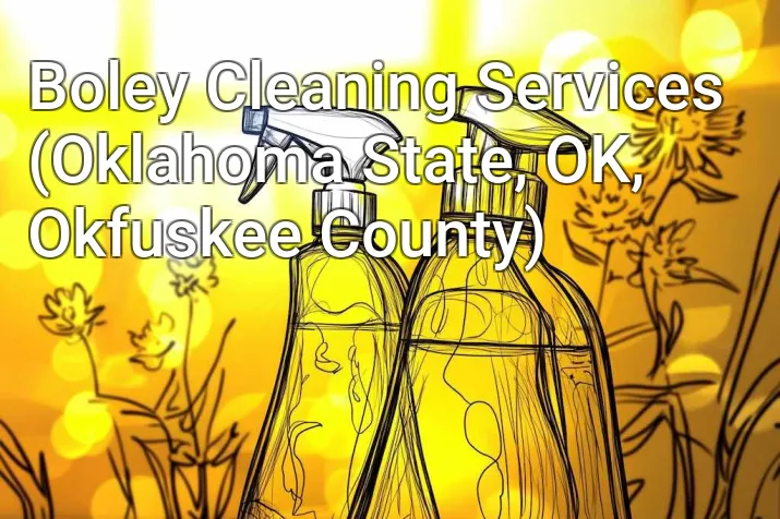 Boley Cleaning Services (Oklahoma State, OK, Okfuskee County)