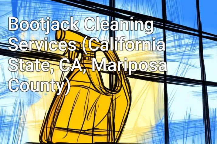 Bootjack Cleaning Services (California State, CA, Mariposa County)