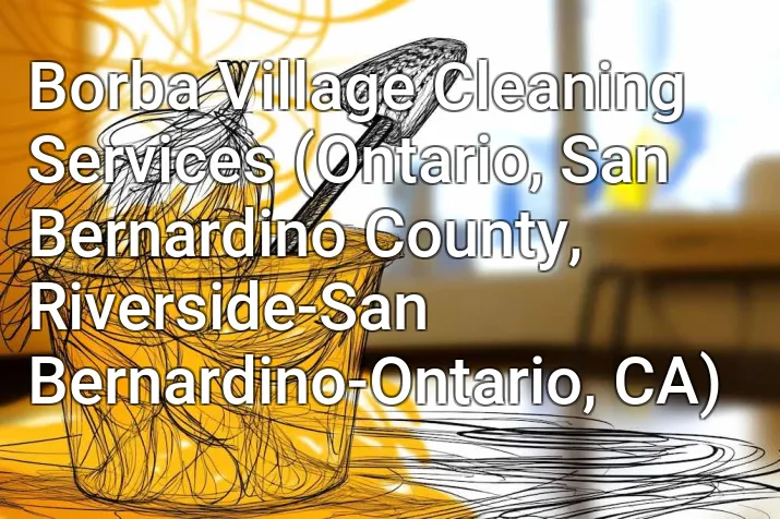 Borba Village Cleaning Services (Ontario, San Bernardino County, Riverside-San Bernardino-Ontario, CA)