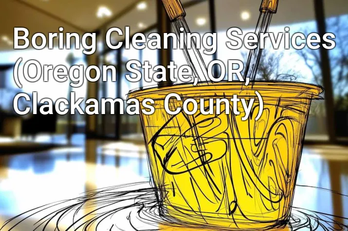 Boring Cleaning Services (Oregon State, OR, Clackamas County)