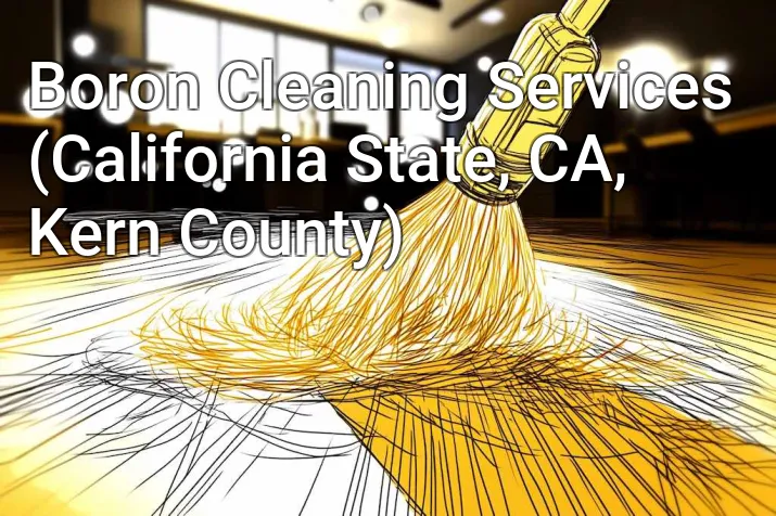Boron Cleaning Services (California State, CA, Kern County)