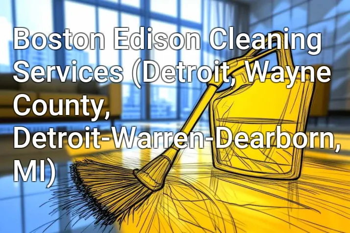 Boston Edison Cleaning Services (Detroit, Wayne County, Detroit-Warren-Dearborn, MI)