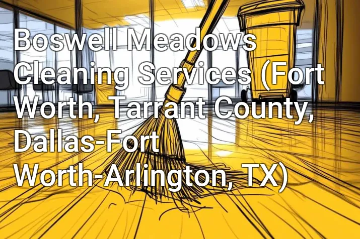 Boswell Meadows Cleaning Services (Fort Worth, Tarrant County, Dallas-Fort Worth-Arlington, TX)