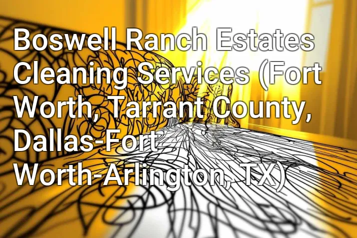 Boswell Ranch Estates Cleaning Services (Fort Worth, Tarrant County, Dallas-Fort Worth-Arlington, TX)