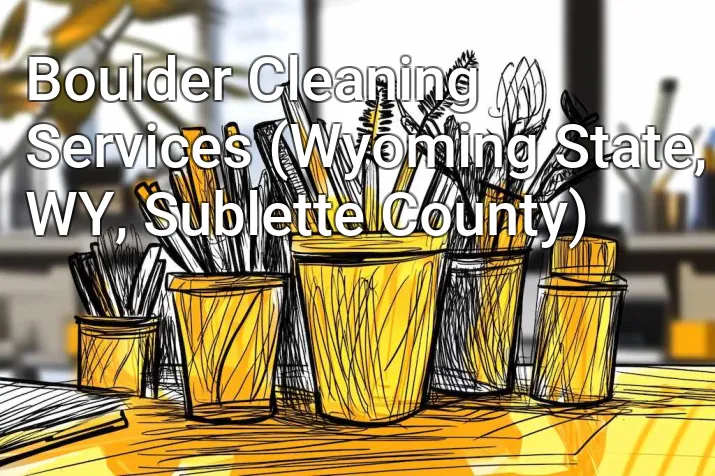 Boulder Cleaning Services (Wyoming State, WY, Sublette County)