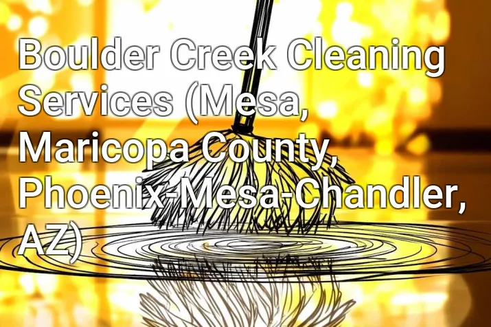 Boulder Creek Cleaning Services (Mesa, Maricopa County, Phoenix-Mesa-Chandler, AZ)
