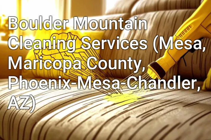 Boulder Mountain Cleaning Services (Mesa, Maricopa County, Phoenix-Mesa-Chandler, AZ)