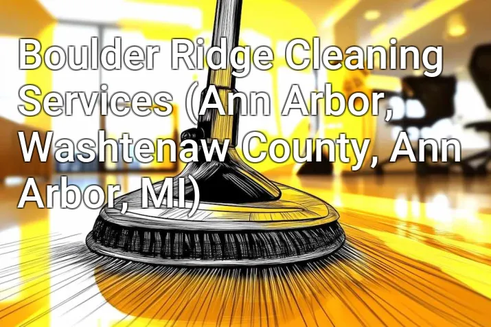 Boulder Ridge Cleaning Services (Ann Arbor, Washtenaw County, Ann Arbor, MI)