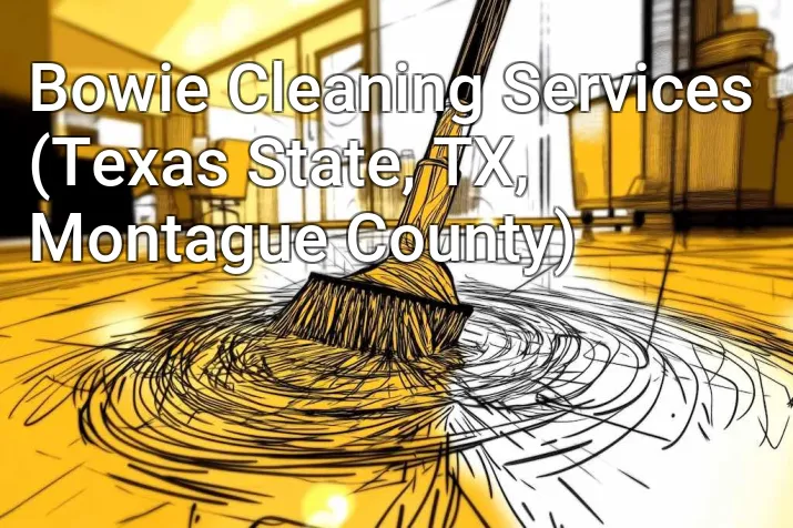Bowie Cleaning Services (Texas State, TX, Montague County)
