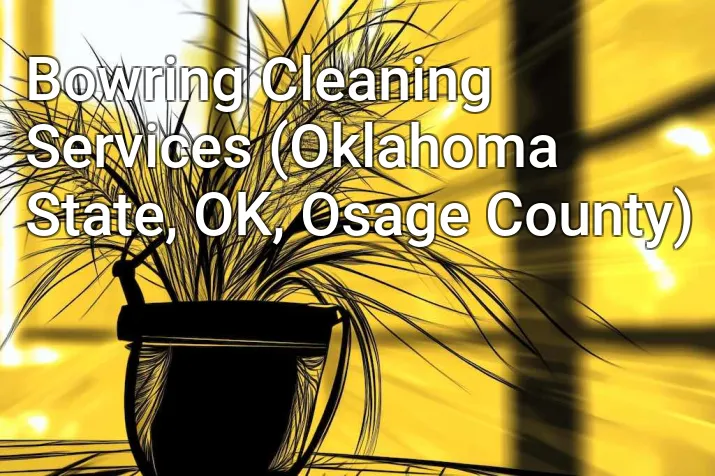 Bowring Cleaning Services (Oklahoma State, OK, Osage County)
