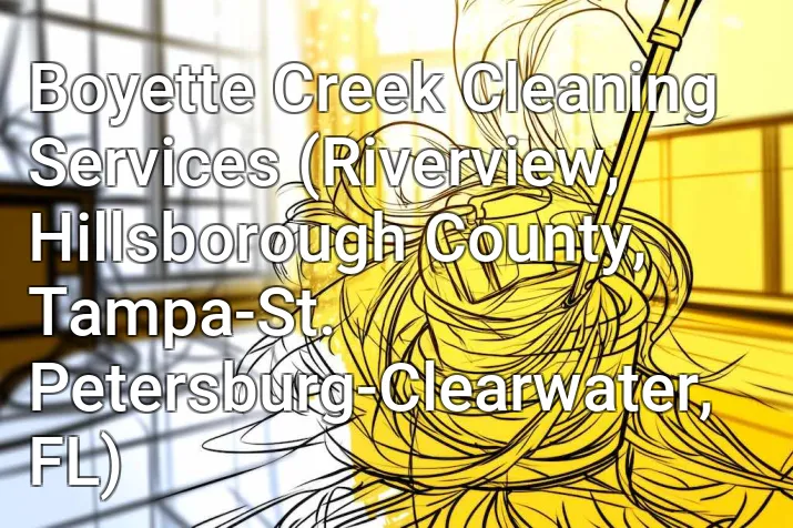 Boyette Creek Cleaning Services (Riverview, Hillsborough County, Tampa-St. Petersburg-Clearwater, FL)