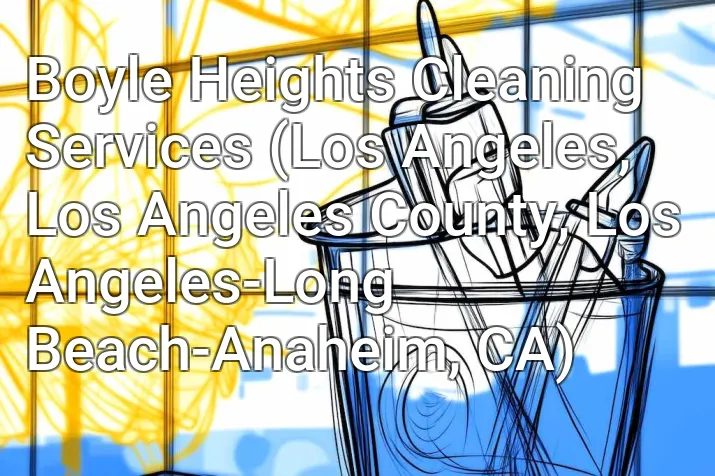 Boyle Heights Cleaning Services (Los Angeles, Los Angeles County, Los Angeles-Long Beach-Anaheim, CA)