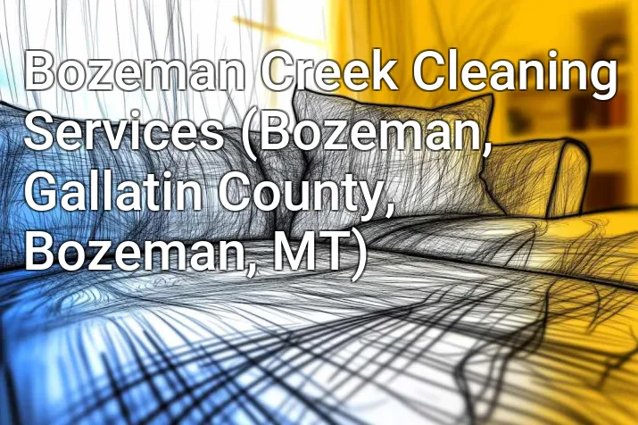 Bozeman Creek Cleaning Services (Bozeman, Gallatin County, Bozeman, MT)