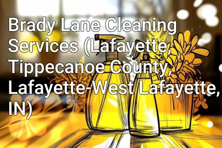 Brady Lane Cleaning Services (Lafayette, Tippecanoe County, Lafayette-West Lafayette, IN)