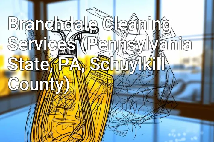 Branchdale Cleaning Services (Pennsylvania State, PA, Schuylkill County)