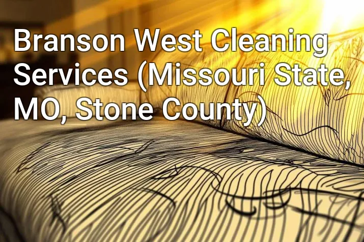 Branson West Cleaning Services (Missouri State, MO, Stone County)