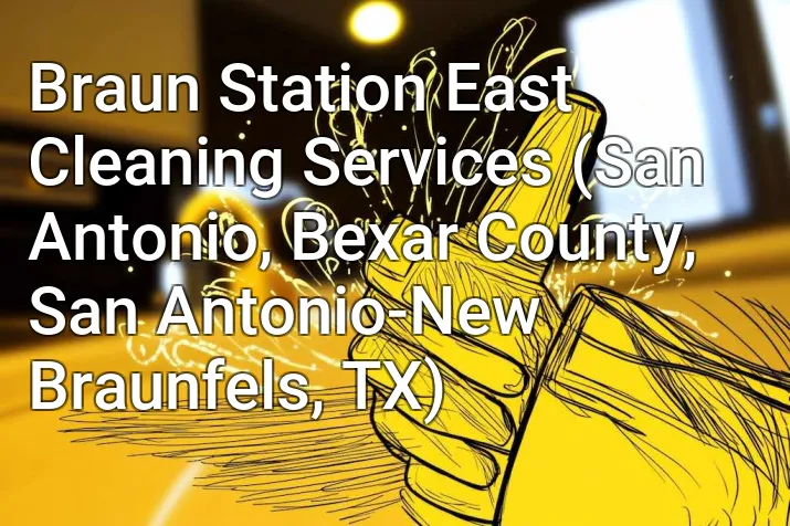 Braun Station East Cleaning Services (San Antonio, Bexar County, San Antonio-New Braunfels, TX)