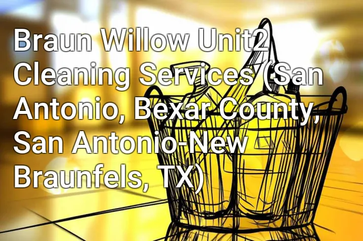 Braun Willow Unit2 Cleaning Services (San Antonio, Bexar County, San Antonio-New Braunfels, TX)