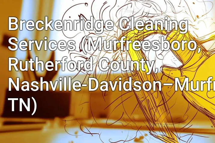 Breckenridge Cleaning Services (Murfreesboro, Rutherford County, Nashville-Davidson–Murfreesboro–Franklin, TN)