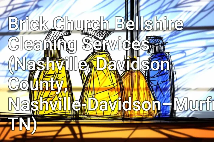 Brick Church Bellshire Cleaning Services (Nashville, Davidson County, Nashville-Davidson–Murfreesboro–Franklin, TN)