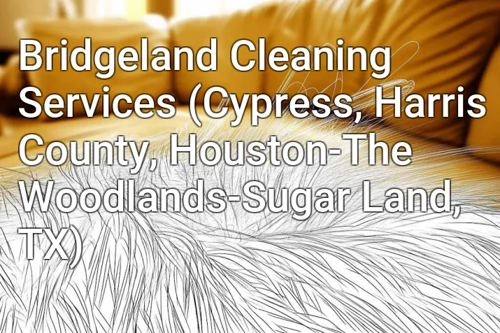 Bridgeland Cleaning Services (Cypress, Harris County, Houston-The Woodlands-Sugar Land, TX)
