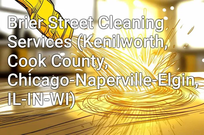 Brier Street Cleaning Services (Kenilworth, Cook County, Chicago-Naperville-Elgin, IL-IN-WI)