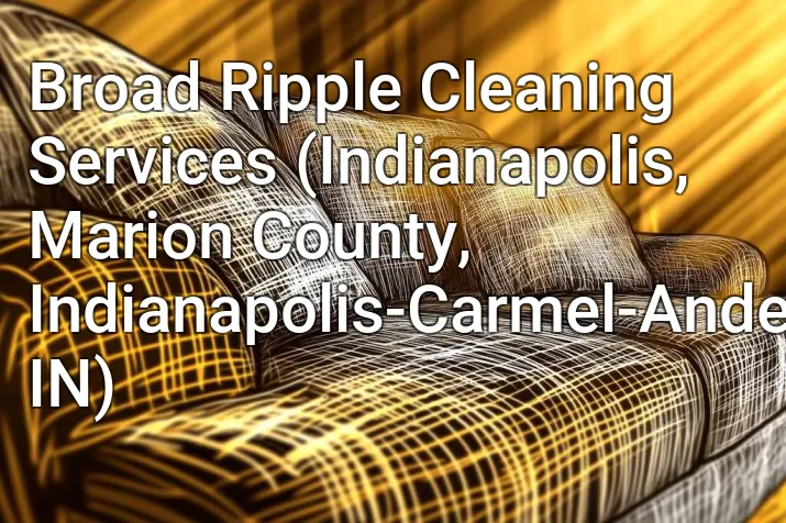 Broad Ripple Cleaning Services (Indianapolis, Marion County, Indianapolis-Carmel-Anderson, IN)