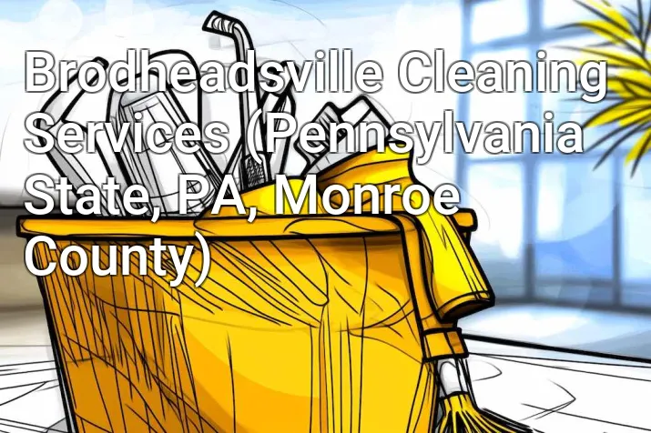 Brodheadsville Cleaning Services (Pennsylvania State, PA, Monroe County)