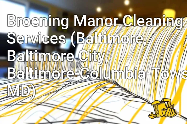 Broening Manor Cleaning Services (Baltimore, Baltimore City, Baltimore-Columbia-Towson, MD)