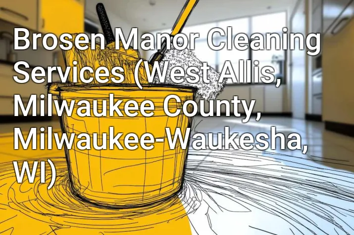 Brosen Manor Cleaning Services (West Allis, Milwaukee County, Milwaukee-Waukesha, WI)