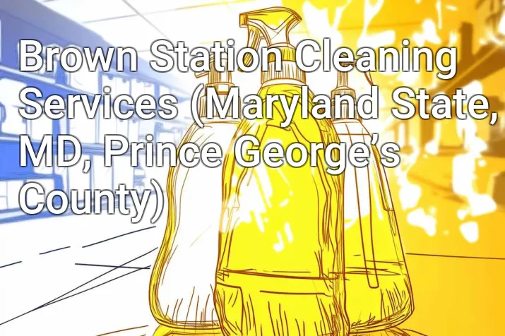 Brown Station Cleaning Services (Maryland State, MD, Prince George’s County)