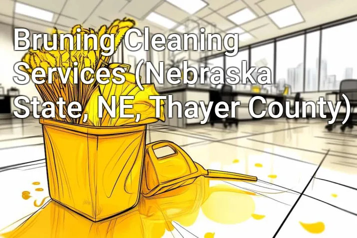 Bruning Cleaning Services (Nebraska State, NE, Thayer County)