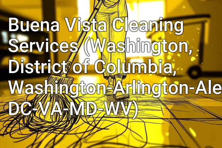 Buena Vista Cleaning Services (Washington, District of Columbia, Washington-Arlington-Alexandria, DC-VA-MD-WV)