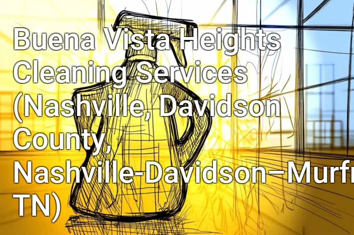 Buena Vista Heights Cleaning Services (Nashville, Davidson County, Nashville-Davidson–Murfreesboro–Franklin, TN)