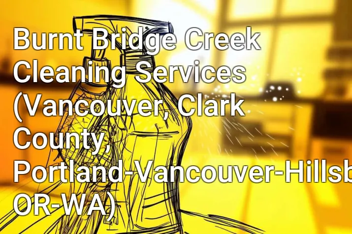 Burnt Bridge Creek Cleaning Services (Vancouver, Clark County, Portland-Vancouver-Hillsboro, OR-WA)