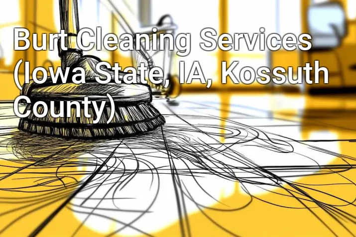 Burt Cleaning Services (Iowa State, IA, Kossuth County)