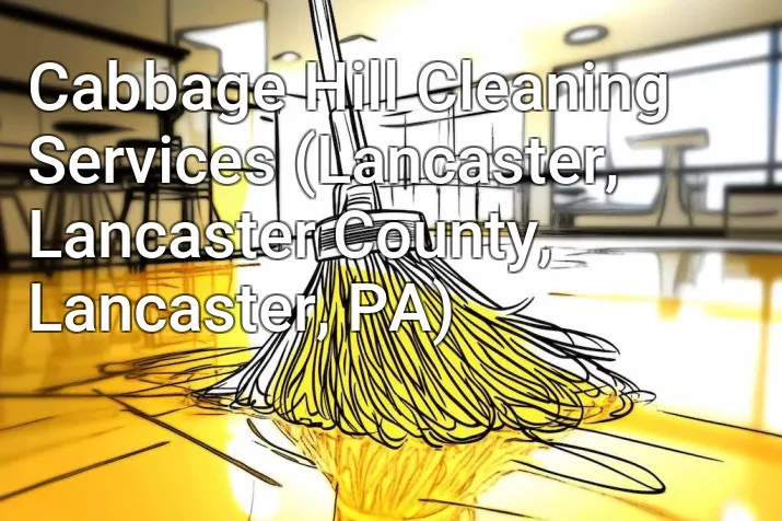 Cabbage Hill Cleaning Services (Lancaster, Lancaster County, Lancaster, PA)