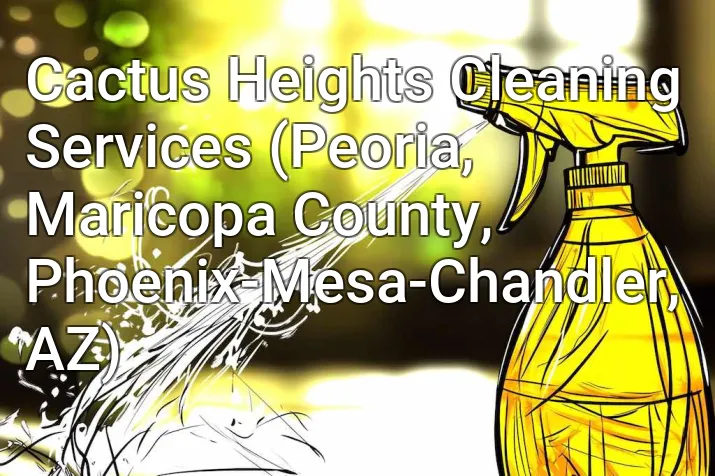 Cactus Heights Cleaning Services (Peoria, Maricopa County, Phoenix-Mesa-Chandler, AZ)